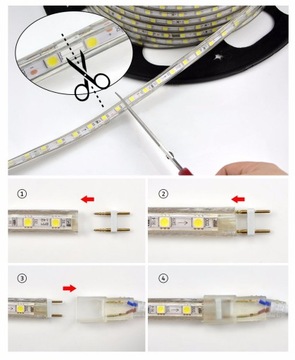 СВЕТОДИОДНАЯ ЛЕНТА SMD 2835 230В НЕЙТРАЛЬНАЯ БЕЛАЯ 1MB 4.8W