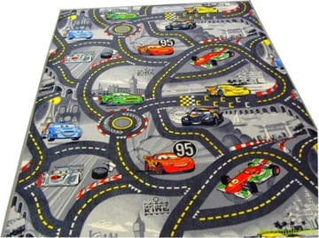 DYWAN DISNEY CARS ULICE MIASTO 250x250 AUTA SZARE