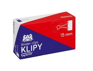 KLIP BIUROWY GRAND 15 MM x 12 SZTUK BARDZO ODPORNE