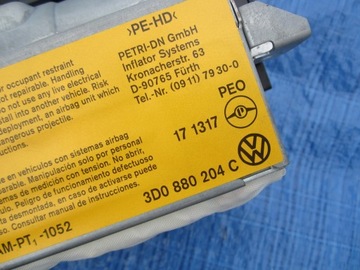 ULOŽENÍ AIRBAG BOČNÍ VOLKSWAGEN OE 3D0880204C