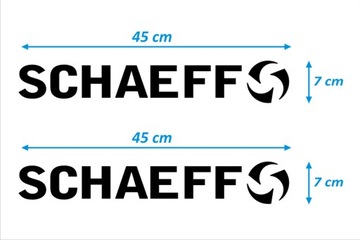 НАКЛЕЙКИ НАКЛЕЙКИ - SCHAEFF - 2 шт. - ЧЕРНЫЕ