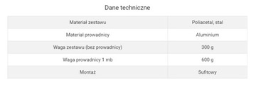 System do drzwi składanych Tycho F40 dł. 200 cm