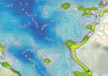 БАТИМЕТРИЧЕСКАЯ КАРТА ОЗЕРА СВАЛА + БРОДЫ, КОЧЕ, СТРЖЕШИН 3D GPS