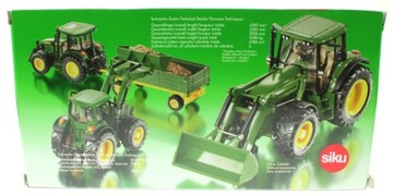 Трактор John Deere TRAKTOR с фронтальным погрузчиком Siku S 3652