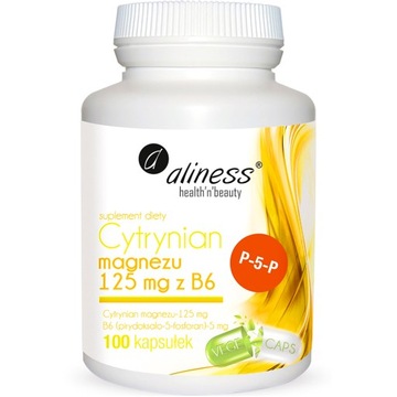 Aliness CYTRYNIAN MAGNEZU z witamina B6 100 magnez