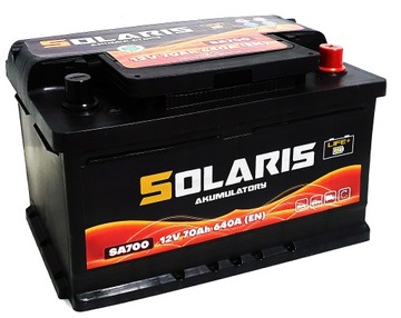 AKUMULATOR SOLARIS 70AH 640A