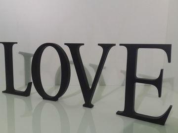 ДОМ ЛЮБОВЬ 20СМ ТОЛЩИНА 2СМ 3D НАДПИСЬ НА СТЕНЕ