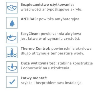 BRODZIK GŁĘBOKI KWADRATOWY 80x80x15+ SYF.KLIK-KLAK
