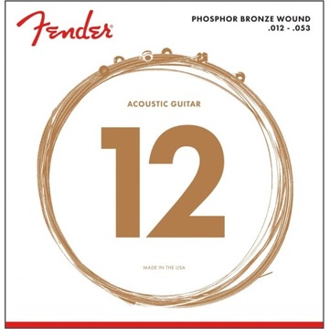 FENDER 60L Phosphor Bronze /12-53/ Struny Akustyk