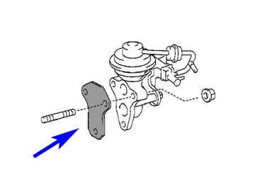 Заглушка EGR Toyota Avensis Corolla RAV4 2.0 D-4D