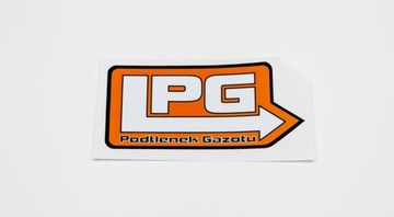 Naklejka LPG Podtlenek Gazotu