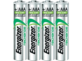 Energizer 4 перезаряжаемые батареи AAA HR03