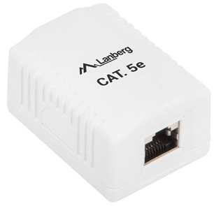 SOCKET SOCKET Интернет Сеть для поверхностного монтажа Одиночный RJ45 FTP CAT 5E