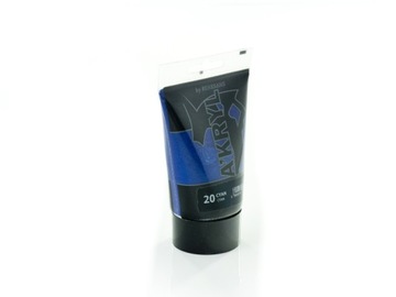 Farba akrylowaTUBA dla plastyków 100ml-20 Cyan