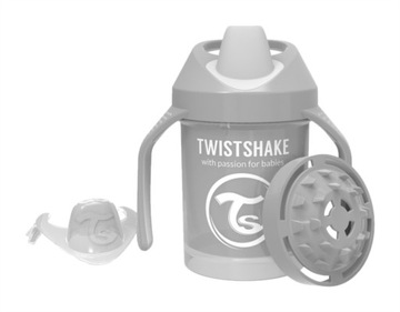 TWISTSHAKE СЕРЕБРЯНАЯ КРУЖКА С МИКСЕРОМ 230 4м+ серый