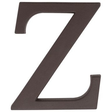 Litery na dom oznaczenie budynku litera brąz - Z