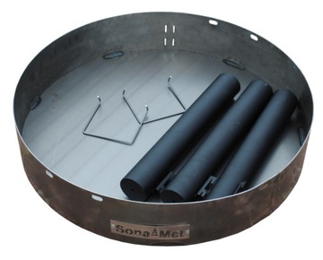 СТАЛЬНАЯ САДОВАЯ ПЕЧЬ XL ГРИЛЬ КАМИН S2