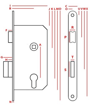 фото ориг. №4, Mortise lock jania z001