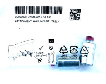 Sony 458063001 WMA-005 adapter śruby (9557)
