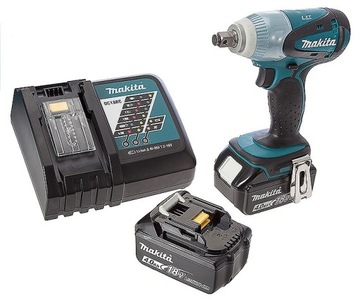 Аккумуляторный ударный гайковерт Makita 1/2 дюйма 230 Нм 18 В 2*5,0 Ач