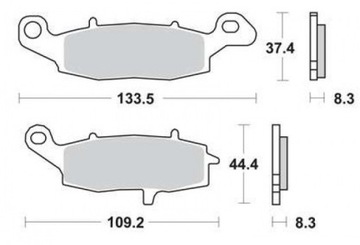 KLOCKI HAMULCOWE PRZÓD SUZUKI GSF 600 BANDIT 00-