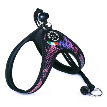 Шлейка для мини-собаки Чихуахуа Йорк 25-35см TRE PONTI Python LIGHT Итальянский