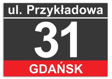 TABLICA na ogródek działkowy DZIAŁKĘ NUMER 21x15