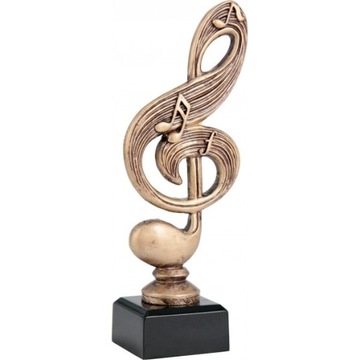 FIGURKA TROFEUM MUZYKA NUTKA ŚPIEW 23 CM + GRAWER