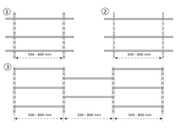 ОПОРА ПОЛКИ МЕТАЛЛИЧЕСКАЯ НАСТЕННАЯ ПОЛКА ANGLE23S