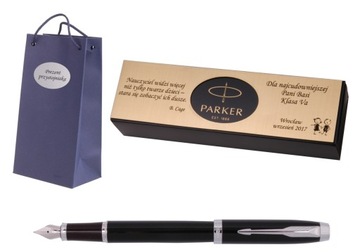 PARKER pióro IM ROYAL CZARNY CT TABLICZKA GRAWER