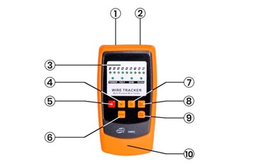 Поиск кабельных пар, сетевой тестер, кабельный локатор, измеритель RJ45, RJ11