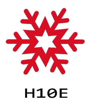 śnieżka śnieżynka z filcu filcowa filc H10 14cm