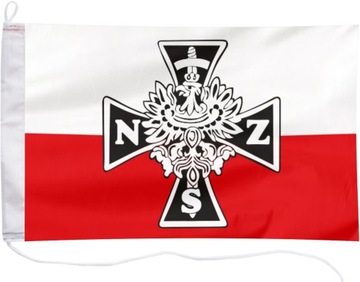 Flaga Narodowych Sił Zbrojnych NSZ jachtowa 65x40