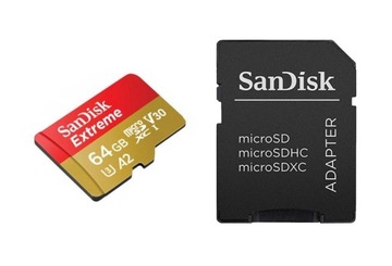 Карта памяти SANDISK EXTREME microSDXC 64G