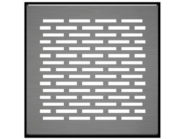 фото ориг. №4, Lattice ventilation coated grilles floor 17x17 centimeters silver