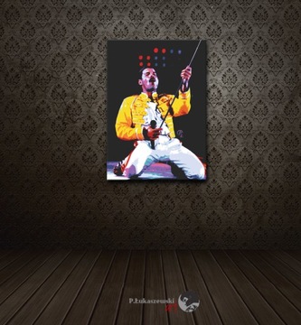 Queen - КАРТИНА 60x40 (не постер) Фредди Меркьюри