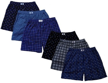 6x LUZNE POLSKIE bokserki BAWEŁNA XXXXL KOLORY-4XL