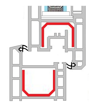 Уплотнитель оконный s-1388