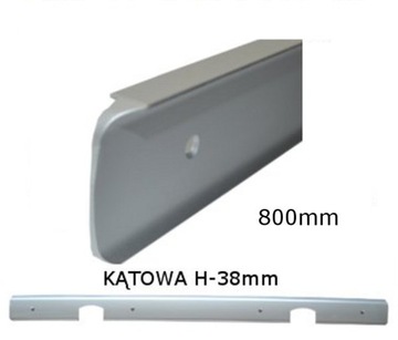 Listwa kątowa do blatu 38mm aluminium 800mm R-3