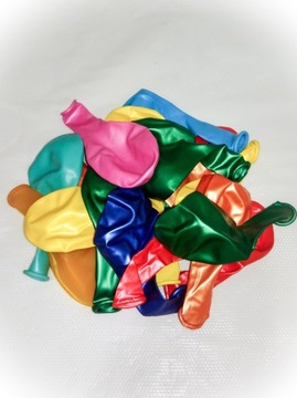 Balon Metalik Metalizowane mix 12cali sr30cm 100sz