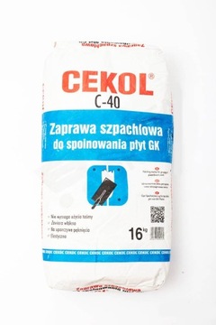 Затирка для гипсокартона С-40 16 кг CEKOL