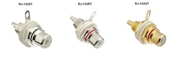 KaCsa RJ-166G RCA-розетка, медная, 24 кОм, в наличии на складе