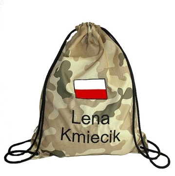 NIEPRZEMAKALNY plecak w stylu militarnym + HAFT