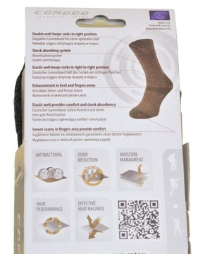 Skarpety TREKKINGOWE Comodo TR1 BAMBUSOWE gf39-42