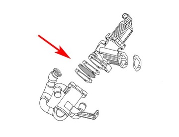 080 Заглушка EGR 1.3 JTD Multijet FIAT 1.3 CDTI OPEL