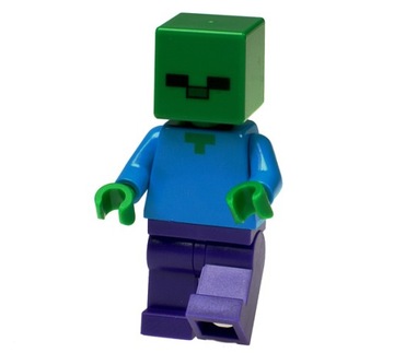 LEGO Zombie figurka ORYGINAŁ z Minecraft 21118