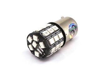 żarówka LED czerwona BA15S 12V CANBUS R10W P21W