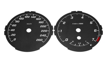 BMW E87 Benzyna Tarcze Licznika [260km/h 7000rpm]