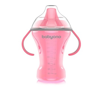 Kubek niekapek 260 ml Babyono 1457 (różowy)