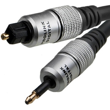 ЭКСКЛЮЗИВНЫЙ ОПТИЧЕСКИЙ КАБЕЛЬ MINI TOSLINK PROLINK 0,5 м